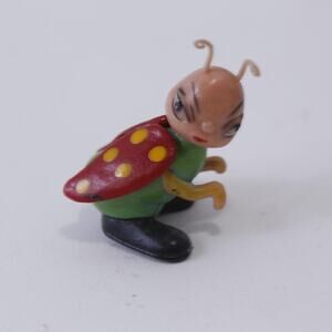 Unmarked, Angry Ladybug, 1960s, PVC Figure, Vintage, Toy, Collectible, , 250125-